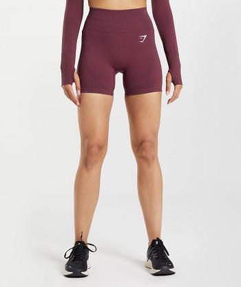 Pantalones Cortos Gymshark Vital Seamless 2.0 Mujer Burdeos | CO 2661TCE